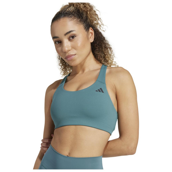 Adidas Γυναικείο μπουστάκι Powerreact Rib Medium Support Bra